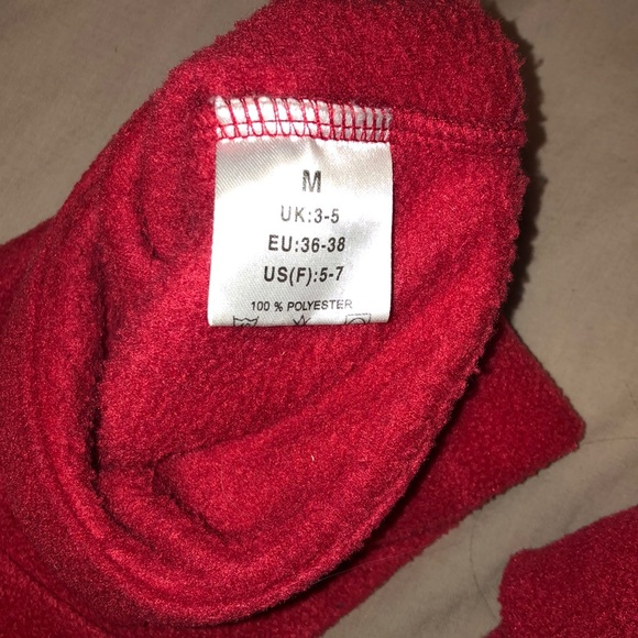 Hunter red fleece socks - M - Picture 5 of 6